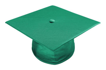 Shiny Emerald Green Elementary Cap - Graduation Gown 