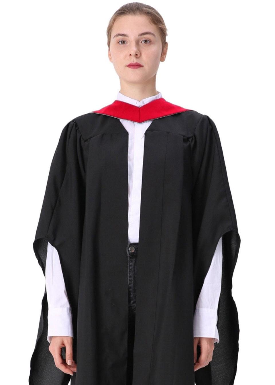 Custom UK British Style Academic Hood - Graduation Gown 