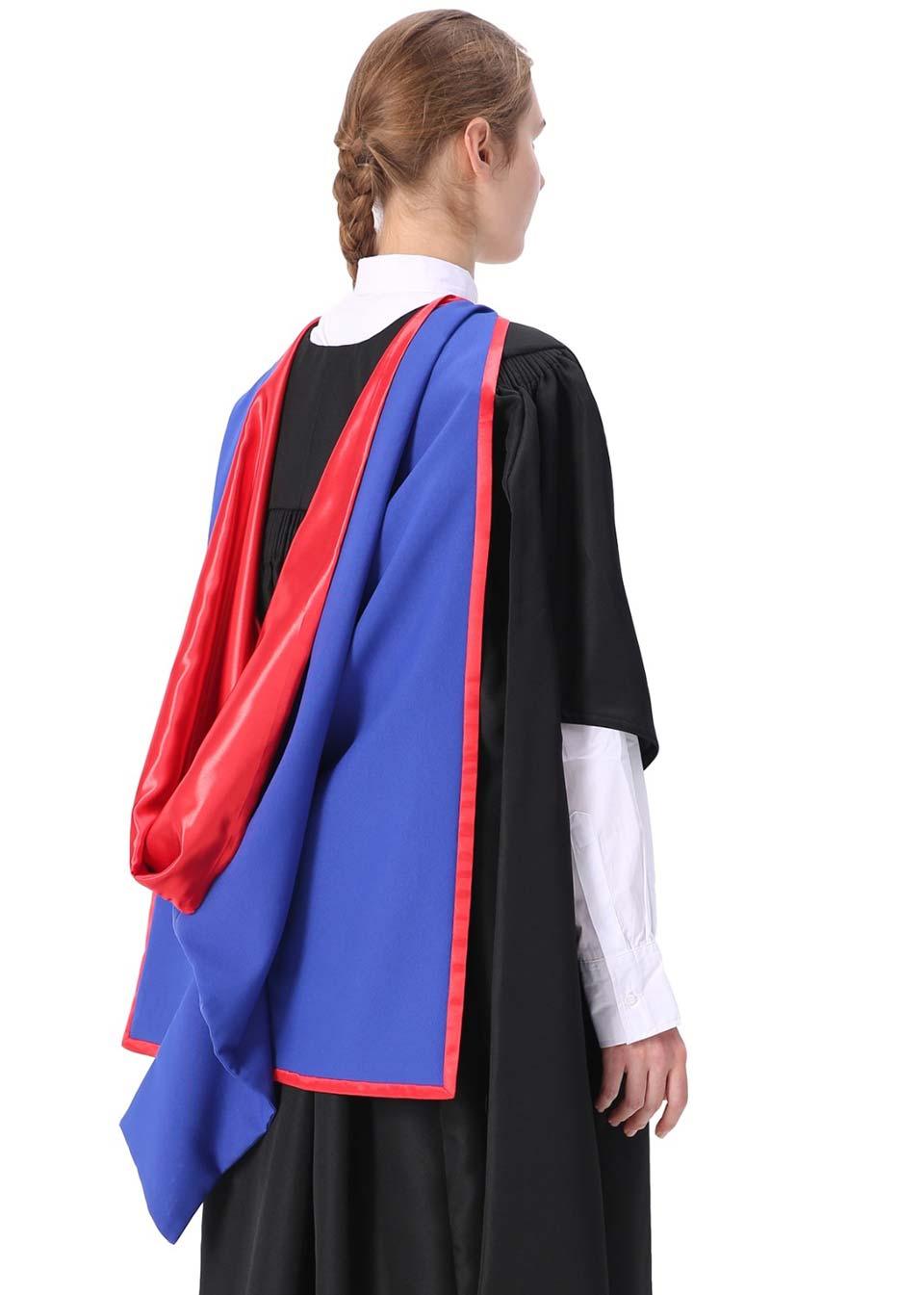 Custom UK British Style Graduation Academic Hood - Graduation Gown 