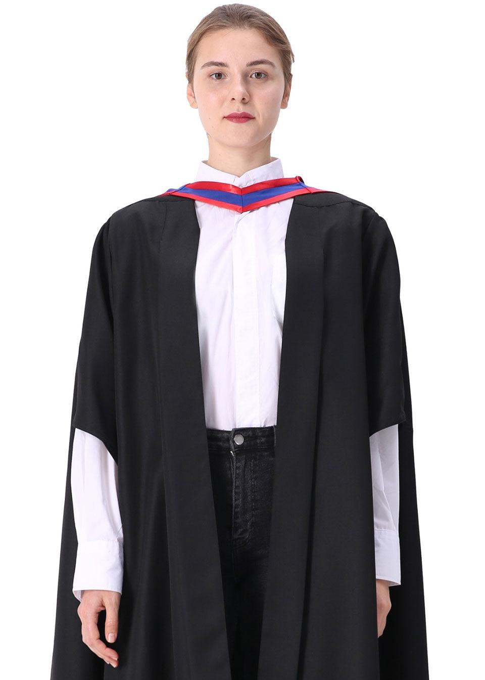 Custom UK British Style Graduation Academic Hood - Graduation Gown 