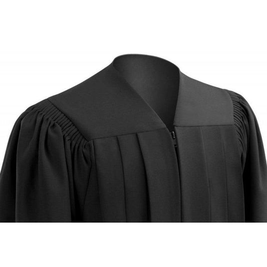 Deluxe Black Elementary Cap & Gown - Graduation Gown 