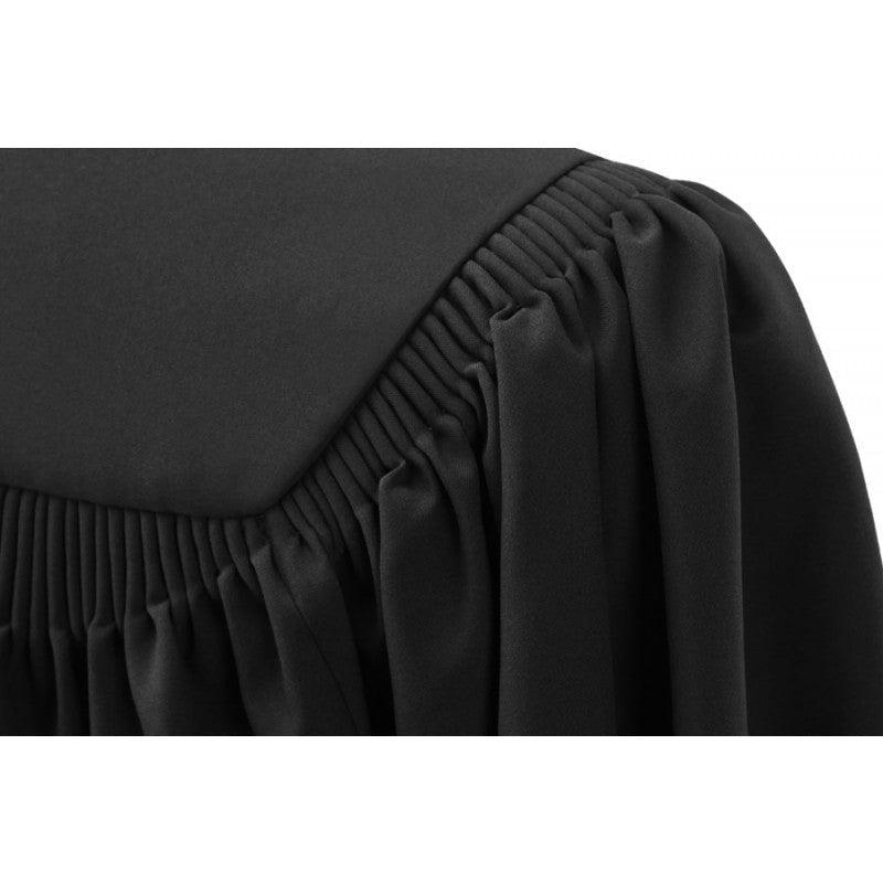 Deluxe Black Elementary Cap & Gown - Graduation Gown 