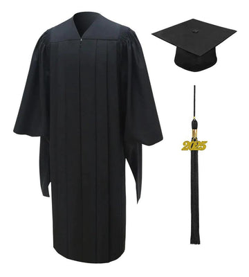 Deluxe Masters Academic Cap & Gown - Graduation Gown 