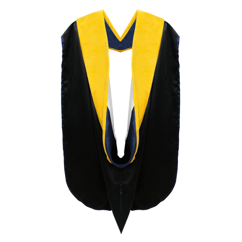 Classic Doctoral Gown & Hood Package - Graduation Gown 