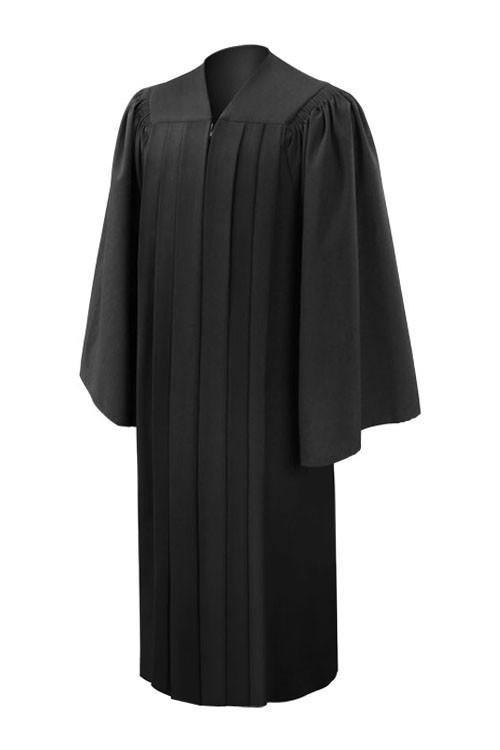 Deluxe Black Junior High/Middle School Gown - Graduation Gown 