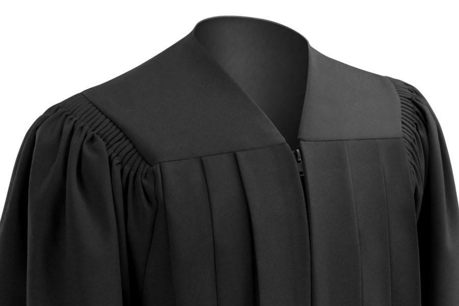 Deluxe Black Junior High/Middle School Gown - Graduation Gown 