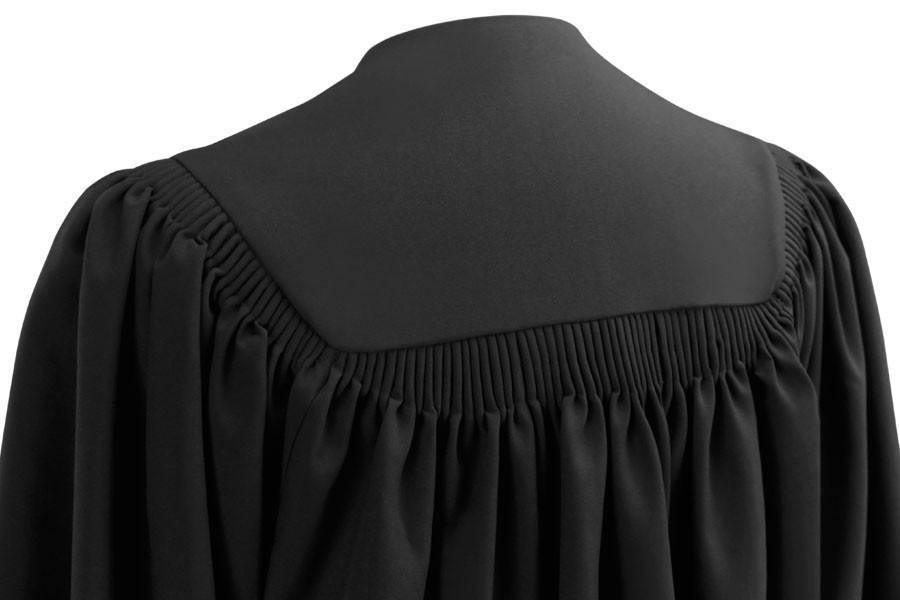 Deluxe Black Elementary Gown - Graduation Gown 