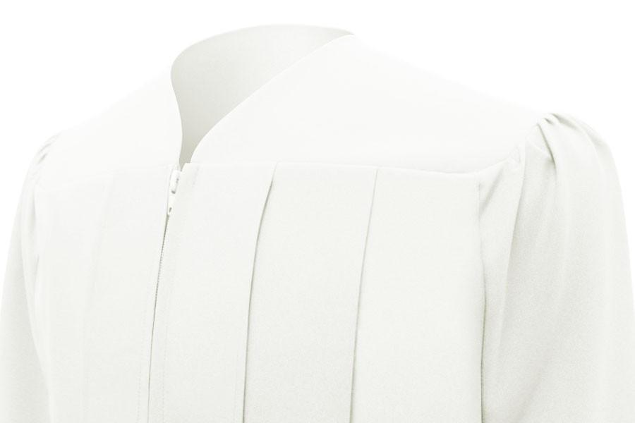 Matte White Bachelors Academic Gown - Graduation Gown 