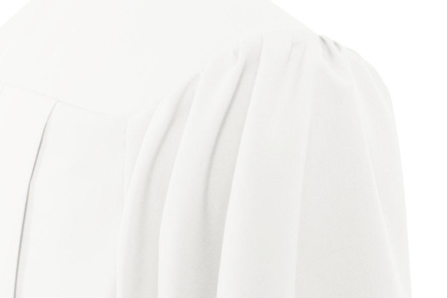 Matte White Bachelors Academic Gown - Graduation Gown 