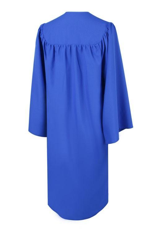 Matte Royal Blue High School Gown - Graduation Gown 