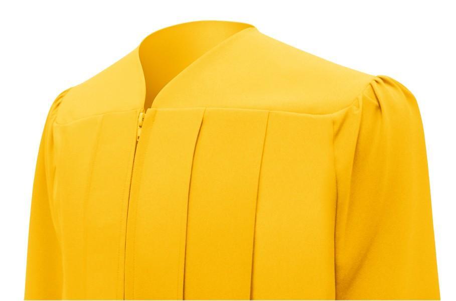 Matte Gold High School Gown - Graduation Gown 