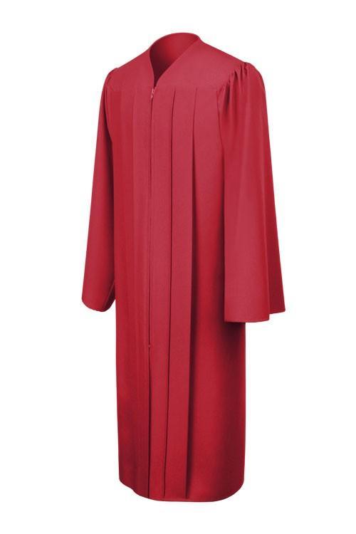 Matte Red Bachelors Academic Gown - Graduation Gown 