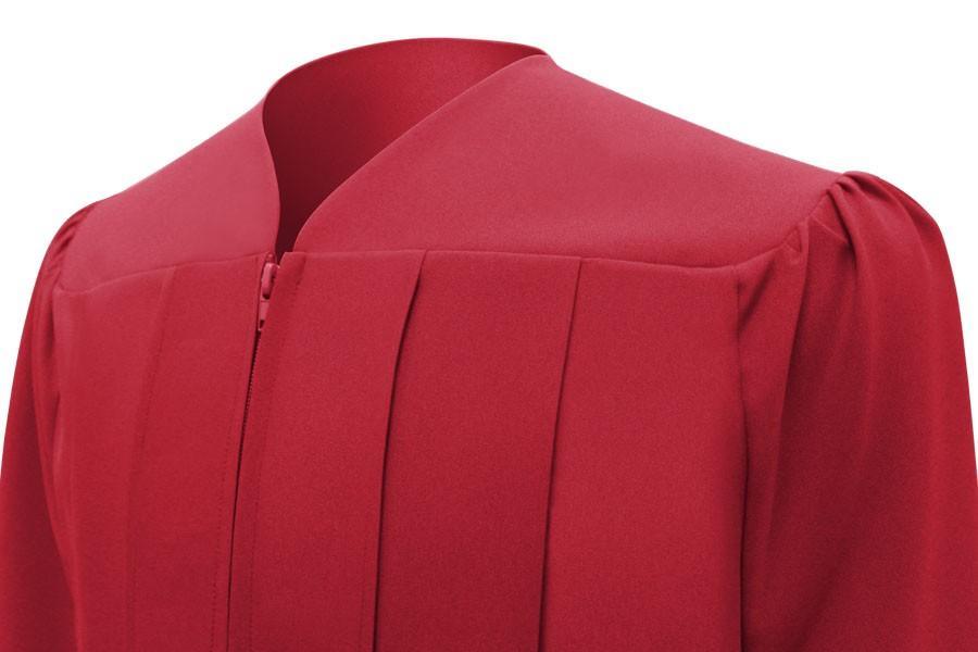Matte Red Junior High/Middle School Gown - Graduation Gown 