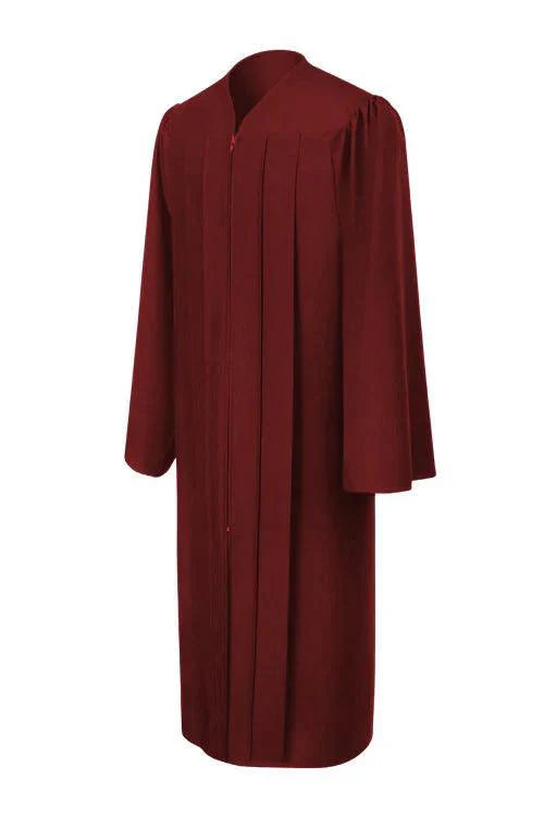 Matte Burgundy Junior High/Middle School Graduation Gown - Graduation Gown 