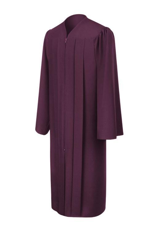 Matte Maroon Junior High/Middle School Gown - Graduation Gown 