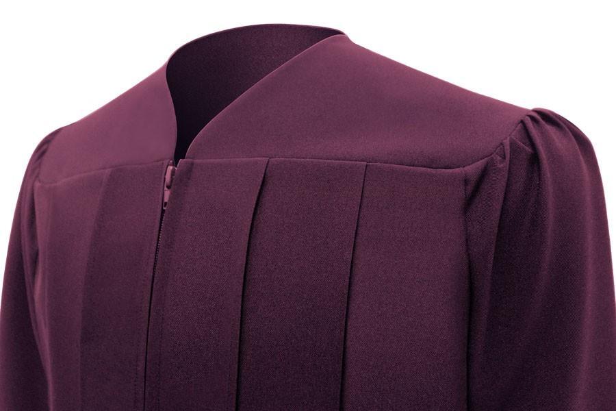 Matte Maroon Bachelors Academic Gown - Graduation Gown 