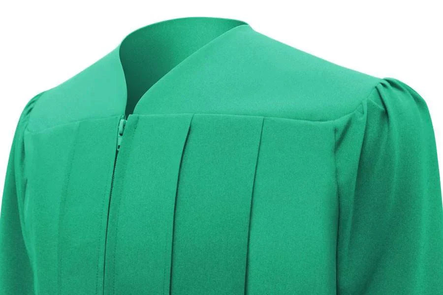 Matte Emerald Green Bachelors Academic Cap & Gown - Graduation Gown 