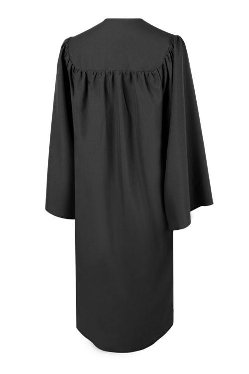 Matte Black Junior High/Middle School Gown - Graduation Gown 