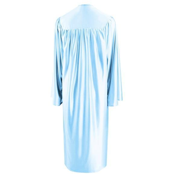 Shiny Light Blue Bachelors Academic Gown - Graduation Gown 