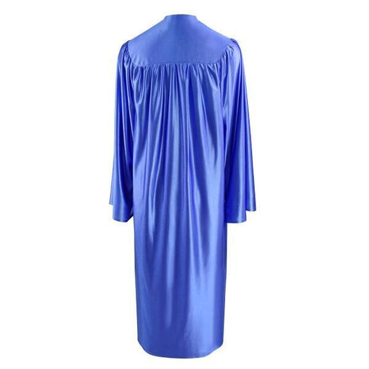 Shiny Royal Blue Junior High/Middle School Gown - Graduation Gown 