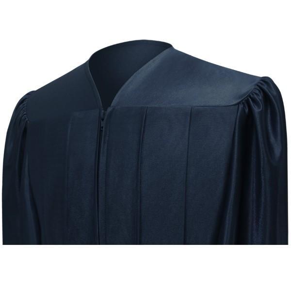 Shiny Navy Blue Elementary Gown - Graduation Gown 