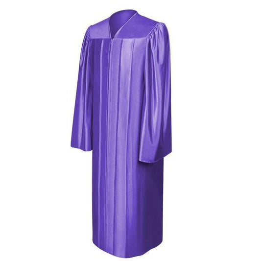 Shiny Purple Junior High/Middle School Gown - Graduation Gown 