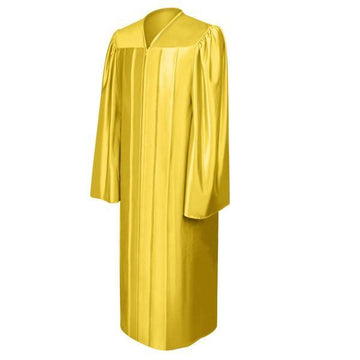Shiny Gold High School Gown - Graduation Gown 