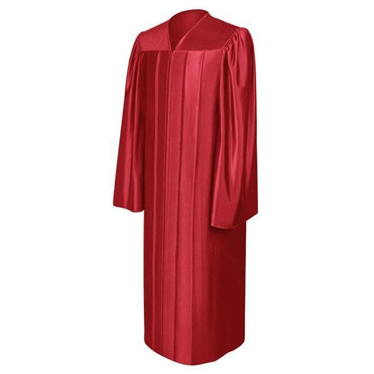 Shiny Red Bachelors Gown - Graduation Gown 
