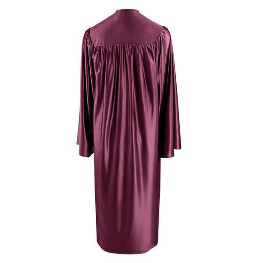 Shiny Maroon Bachelors Gown - Graduation Gown 