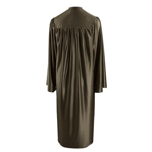 Shiny Brown High School Gown - Graduation Gown 