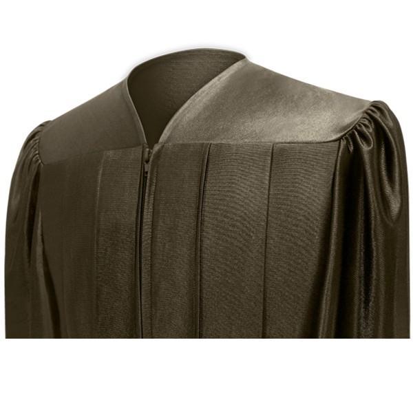 Shiny Brown Bachelors Gown - Graduation Gown 