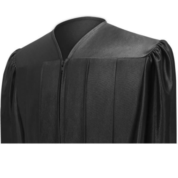 Shiny Black Bachelors Gown - Graduation Gown 