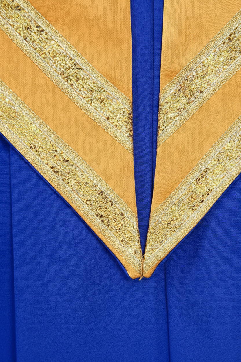 Premium Golden Yoke Lantern Sleeve Choir Robe - Graduation Seller