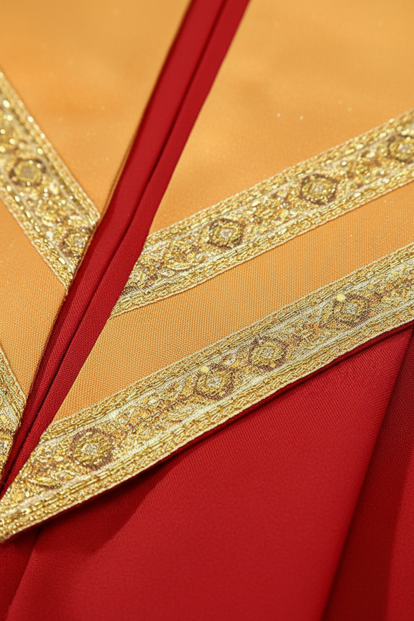 Premium Golden Yoke Lantern Sleeve Choir Robe - Graduation Seller