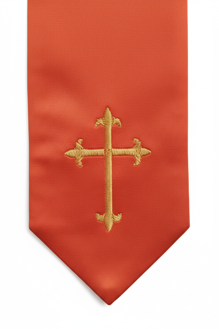 Embroidered Cross Clergy Choir Stole | Wedding & Graduation Honor Stole - Graduation Seller