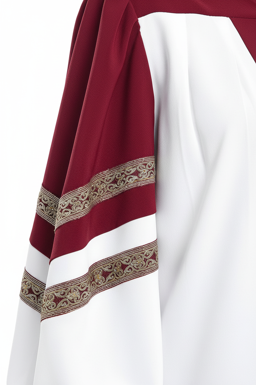 Premium Two-Tone Lantern Sleeve Choir & Clergy Robe - Stage Performance Gown - Graduation Seller