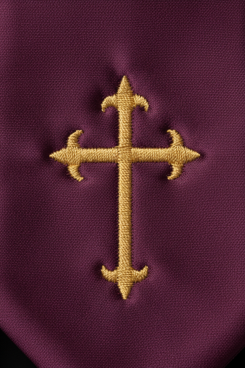 Embroidered Cross Clergy Choir Stole | Wedding & Graduation Honor Stole - Graduation Seller