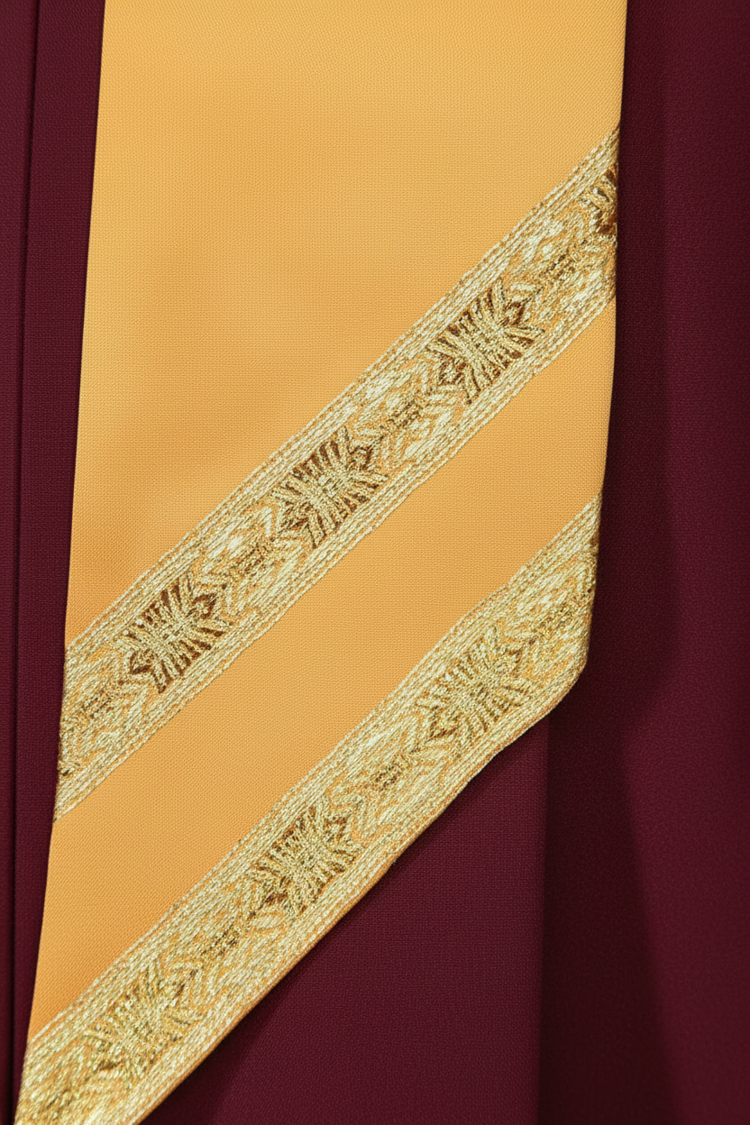 Premium Golden Yoke Lantern Sleeve Choir Robe - Graduation Seller