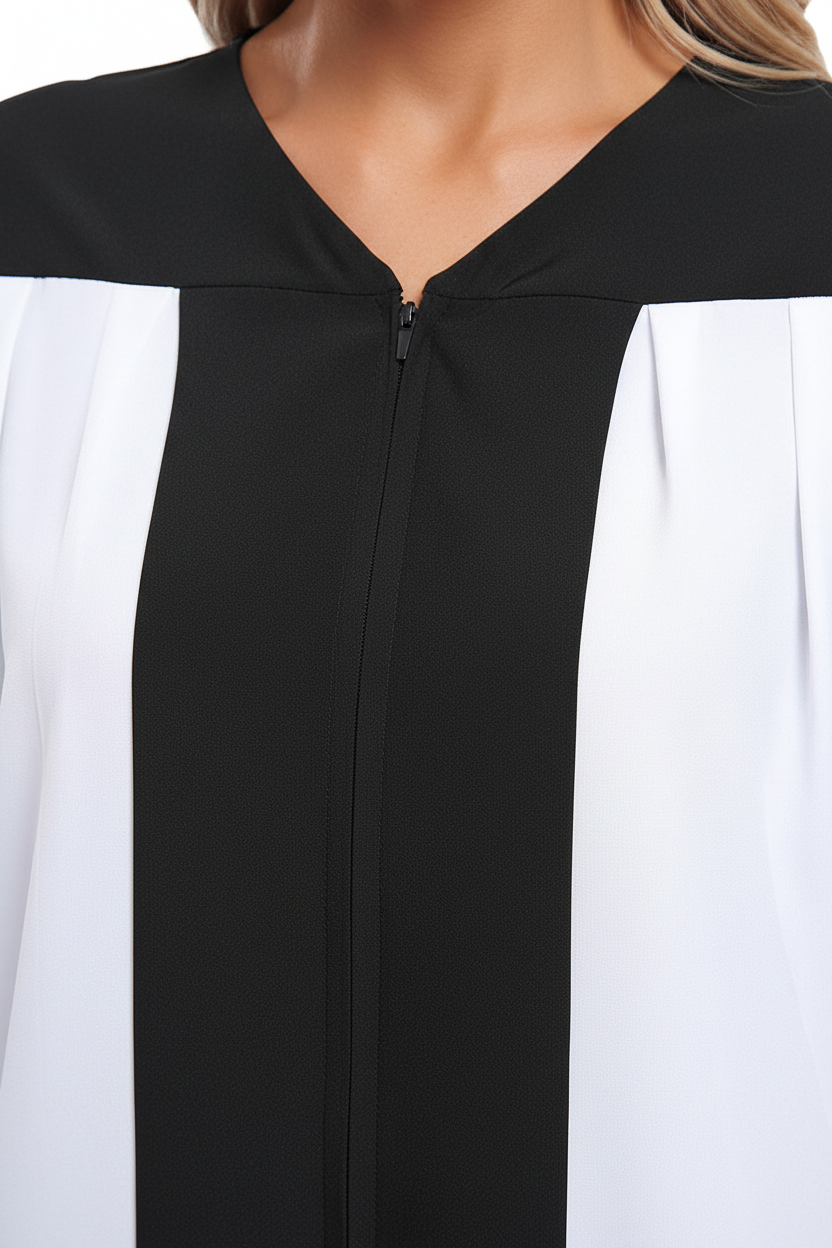 Premium Two-Tone Lantern Sleeve Choir & Clergy Robe - Stage Performance Gown - Graduation Seller