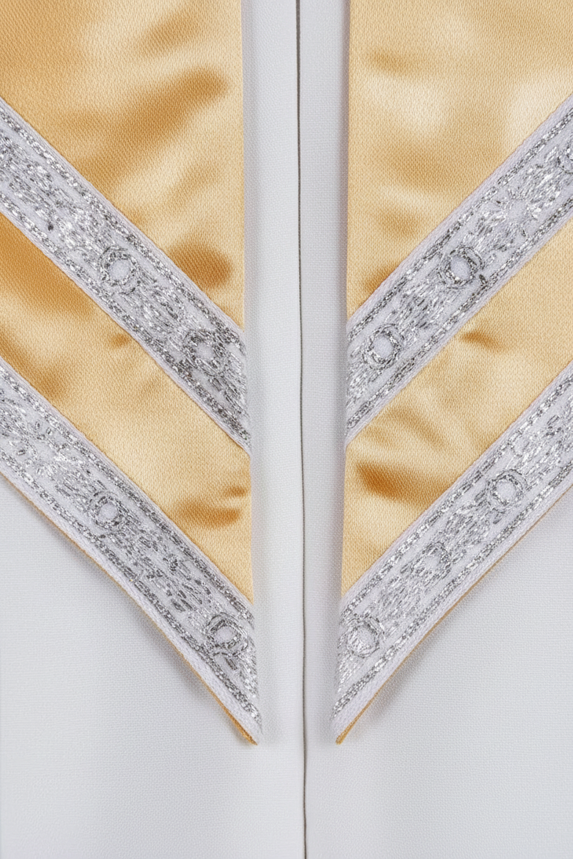 Premium Golden Yoke Lantern Sleeve Choir Robe - Graduation Seller