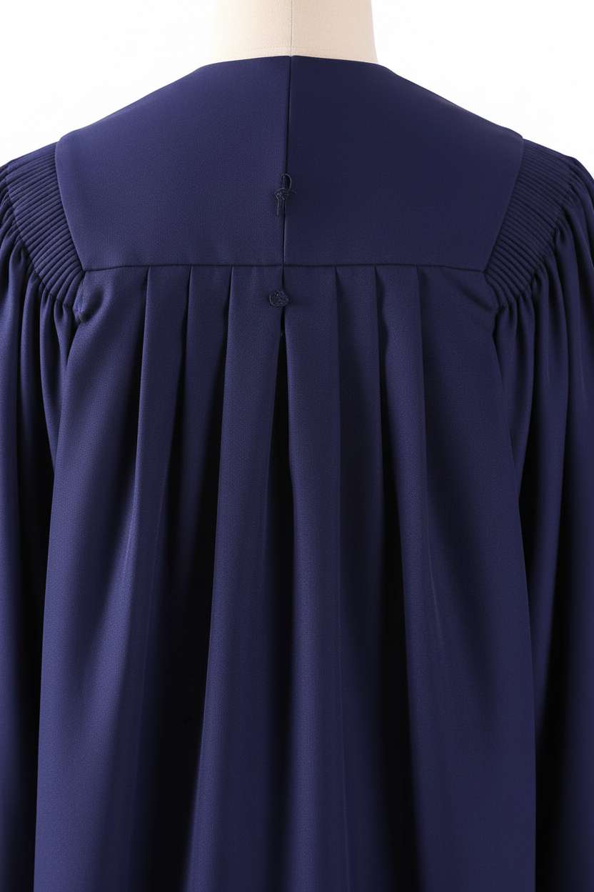 Premium Choir & Stage Robe - Navy with Red Stripe - Graduation Seller