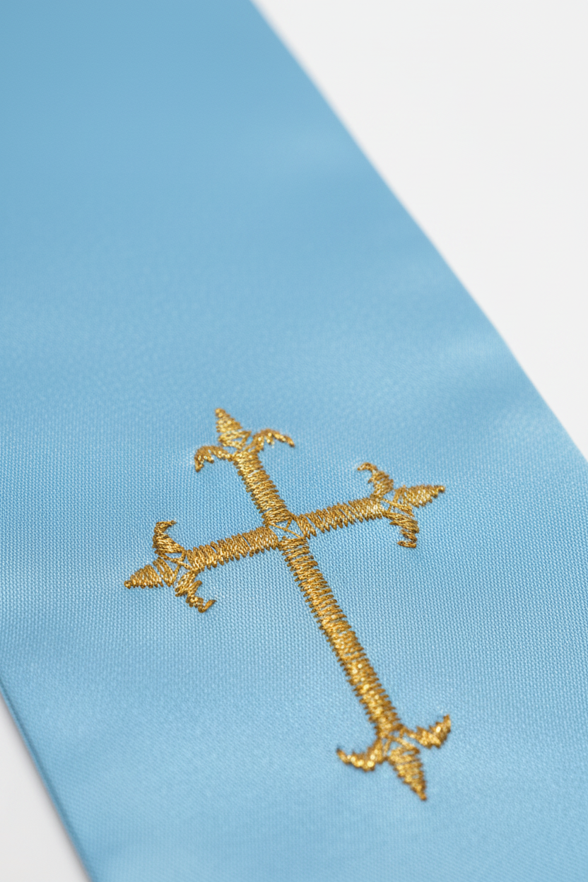 Embroidered Cross Clergy Choir Stole | Wedding & Graduation Honor Stole - Graduation Seller