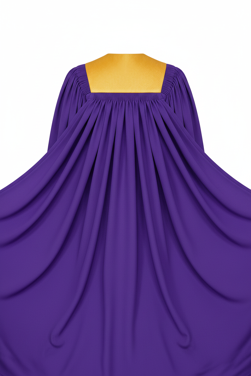 Premium Golden Yoke Lantern Sleeve Choir Robe - Graduation Seller