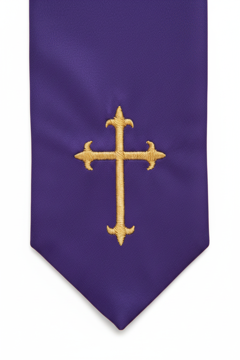 Embroidered Cross Clergy Choir Stole | Wedding & Graduation Honor Stole - Graduation Seller