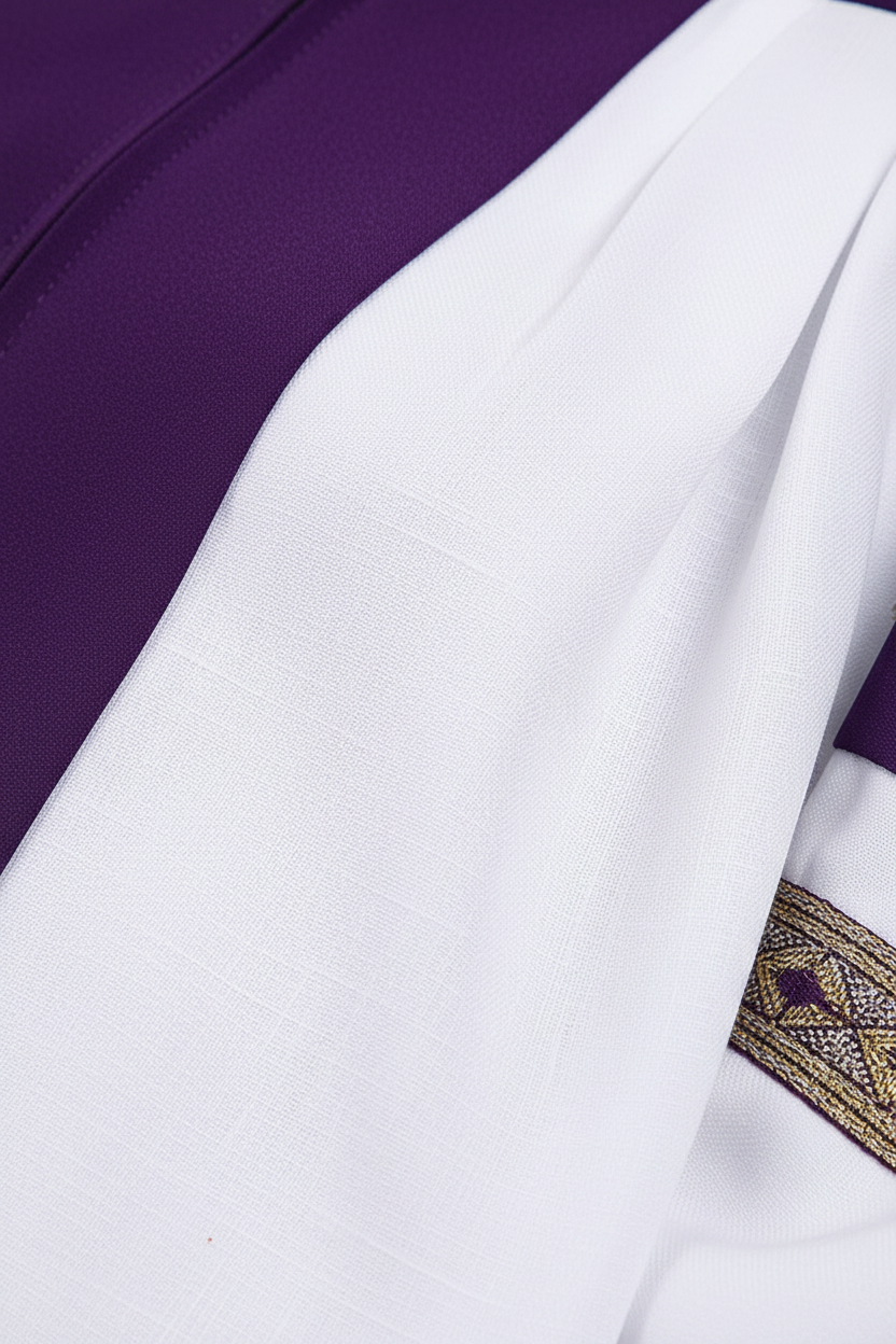 Premium Two-Tone Lantern Sleeve Choir & Clergy Robe - Stage Performance Gown - Graduation Seller