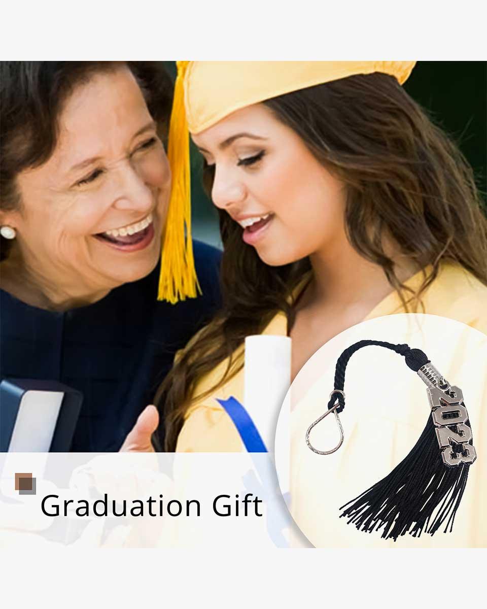 Tassel Keychain with Year Charm - Graduation Gown 