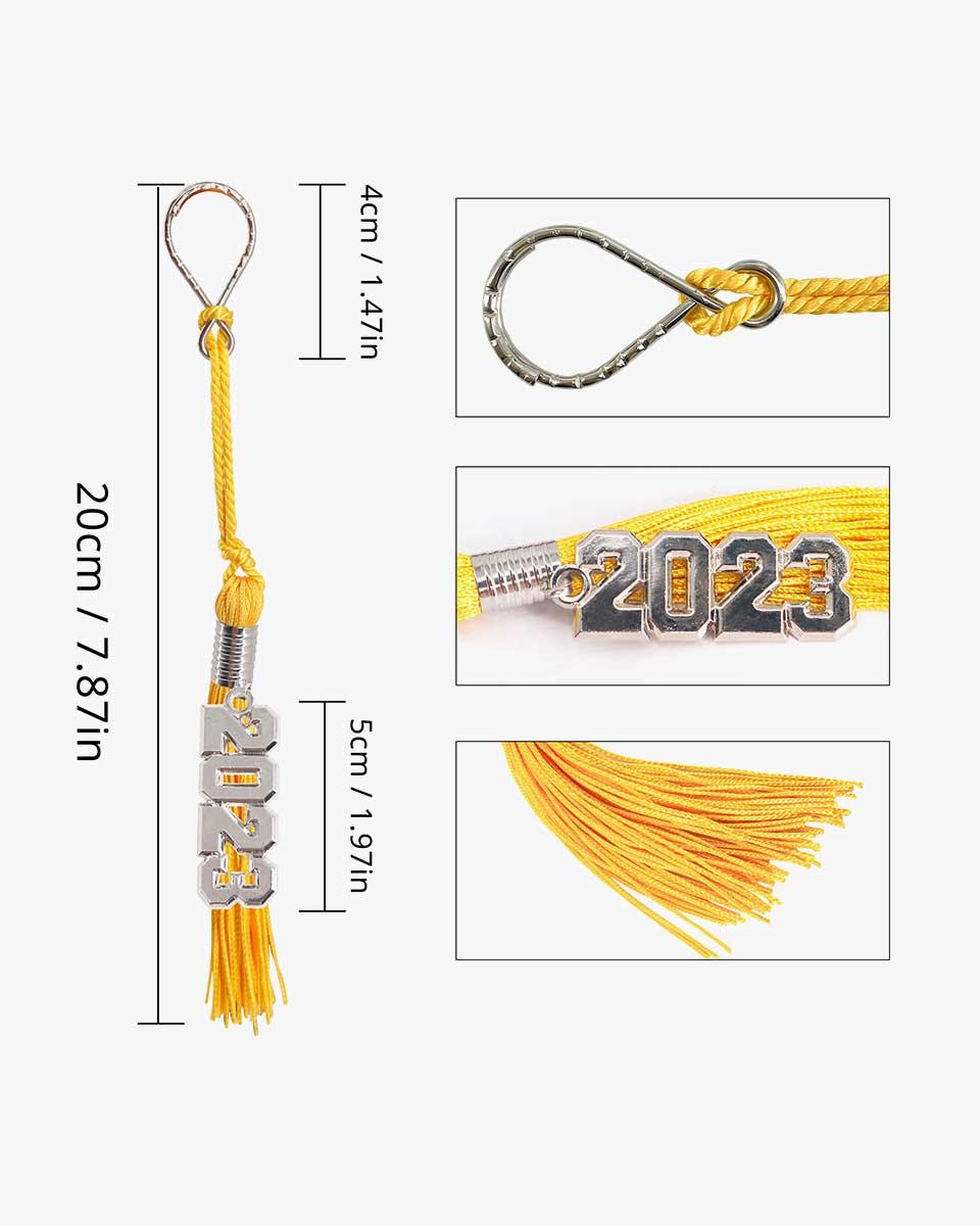 Tassel Keychain with Year Charm - Graduation Gown 
