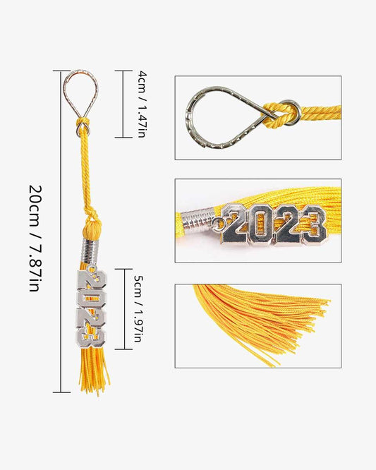 Tassel Keychain with Year Charm - Graduation Gown 
