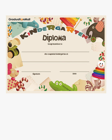 Kindergarten/Preschool Diploma - Graduation Gown 