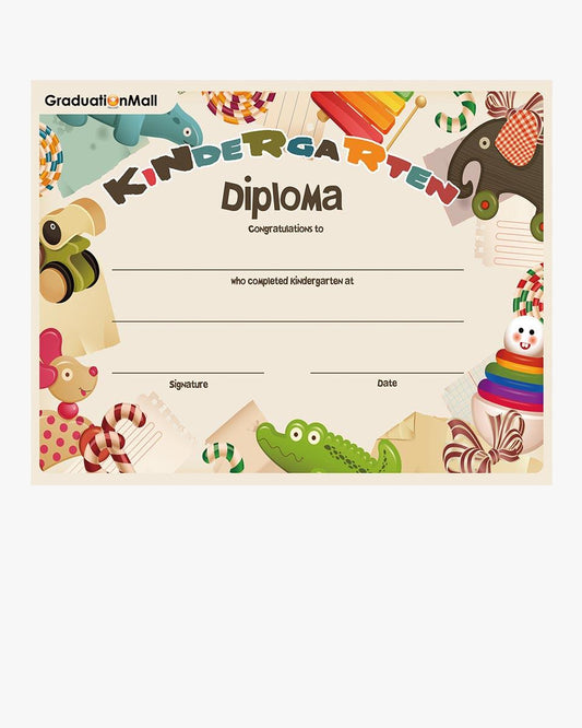 Kindergarten/Preschool Diploma - Graduation Gown 